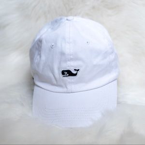 Vineyard Vines Whale Logo Baseball Hat White